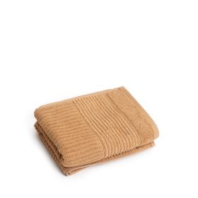 Ręcznik NALTIO w paski beżowy 50x90 cm