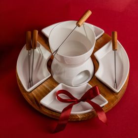 Zestaw do fondue MOOKA z obrotowa podstawką 27x13 cm