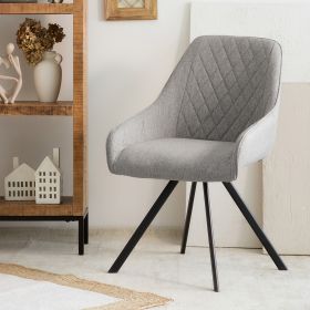 Krzesło LAURENT obrotowe welurowe beżowe 54x55x85 cm, SH: 50cm
