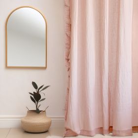 Zasłona ELIN z frędzlami różowa 140x250 cm