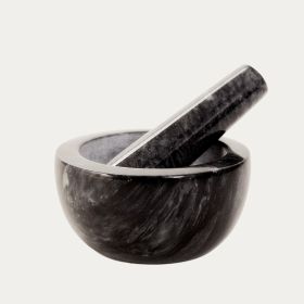 Moździerz MARBLE marmurowy czarny 12 cm