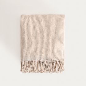 Koc CHENILLE szenilowy ecru 130x170 cm