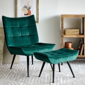 Fotel VINNIS zielony 96x69x82 cm