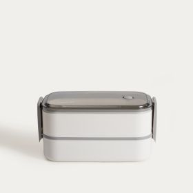 Lunchbox LOENE biały piętrowy 1,4 l