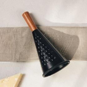 Tarka CRUSHER czarna z drewnianą rączką 27,5x12 cm