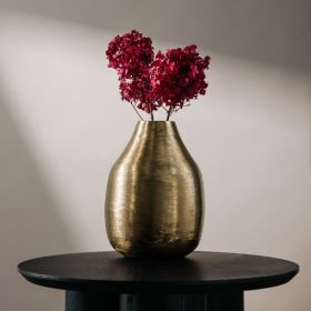 Wazon GIRONA metalowy złoty 15x15x21 cm