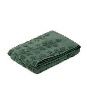 Ręcznik LESLIE z obszyciami zielony 50x90cm