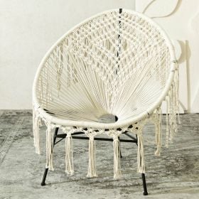 Fotel ACAPULCO SPIRIT makrama ecru 93x73x85 cm