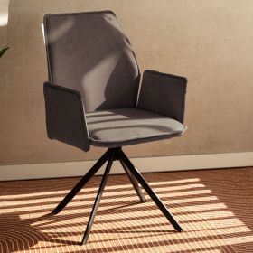 Krzesło LUGRO obrotowe szare 56x60x82 cm