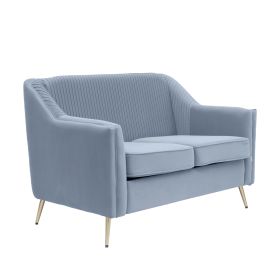 Sofa AVANT sofa 2-osobowa, welurowa szara 127x82x81.5 cm