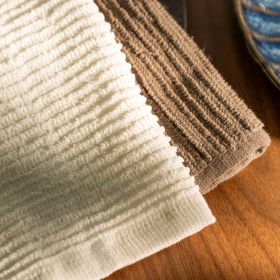 Zestaw ręczników uniwersalnych KAVEH biało beżowe 6*30x30 cm