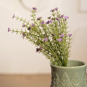 Gałązka sztuczna FERNA paproć z kwiatami 33 cm