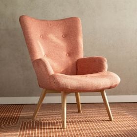 Fotel MOSS POP w tkaninie różowy 72x73x96cm