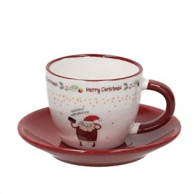 Filiżanka MILK&COFFE ze spodkiem "HAPPY HOLIDAYS" 95 ml