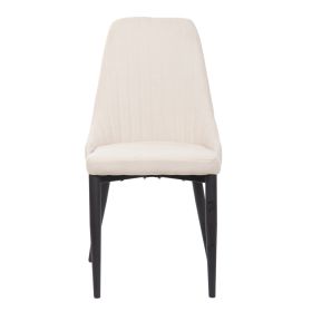 Krzesło LOUIS w tkaninie beżowe 44x59x88 cm