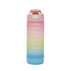 Butelka OMBRE różowo-niebieska 700 ml