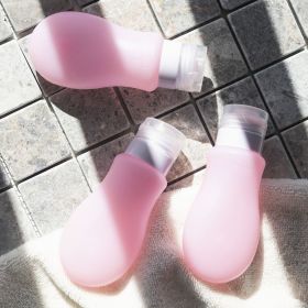 Zestaw buteleczek podróznych SENYA różowych silikonowych 6x4x13 cm