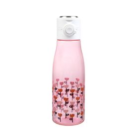 Butelka MELBI różowa w kwiaty 0,7 l