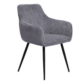 Krzesło SATORI FASO sztruksowe szare 58x62x79cm