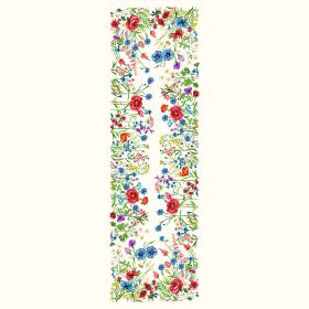 Bieżnik BOUQUET gobelinowy w kwiatki 45x140 cm