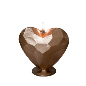 Świeca HEART w kształcie serca karmelowa 190 g
