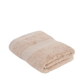 Ręcznik FARIN bawełniany beżowy z bordiurą 70x130 cm