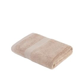 Ręcznik FARIN bawełniany beżowy z bordiurą 50x90 cm