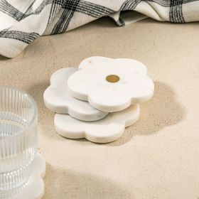 Zestaw podkładek MARBLE marmurowych kwiatki 4 el