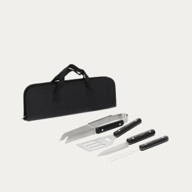 BBQ SET EASY GRILL do grillowania w etui, 4 elementy 37x13 cm