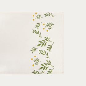 Bieżnik SULA w haftowane kwiaty 40x160 cm