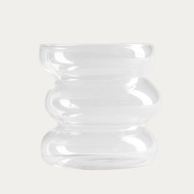 Szklanka BUBBLY transparentna, skrzywiona 0,45 l