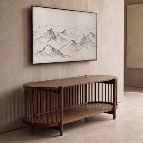Szafka RTV VOX drewniana brązowa 120x44,5x40 cm