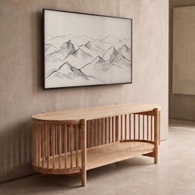 Szafka RTV VOX drewniana naturalna 120x44,5x40 cm