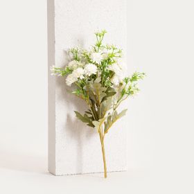 Gałązka sztuczna VERBEN z kwiatkami ecru 35 cm
