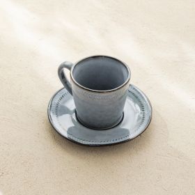 Filiżanka ze spodkiem BLUEJEANS niebieska 0,2 l