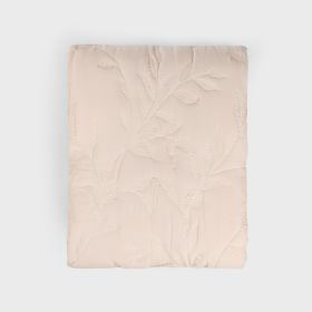 Narzuta LIMENA żakardowa mikrofibra beżowa 200x220 cm