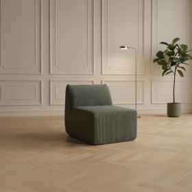 Fotel modułowy SVELA oliwkowy piankowy sztruksowy 59,5x80x62 cm