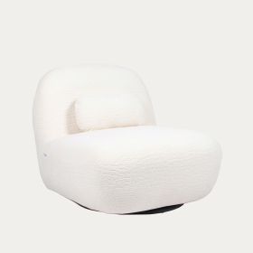 Fotel NORDVIK obrotowy ecru 82x87x74 cm