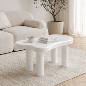 Stolik kawowy ALTO lakierowany biały 100x60x45 cm