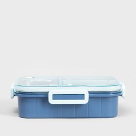Lunchbox B2 DELVOR 3 elementy niebieski 0,75l