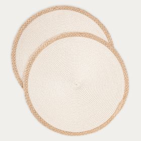 Maty stołowe PLAR ecru, zestaw 2 szt. 38 cm