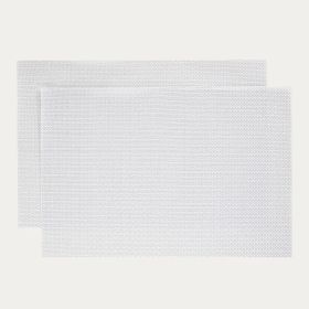 Maty stołowe GLAMO srebrne, zestaw 2 szt. 30x45 cm