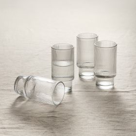 Zestaw szklanek LYNNASO transparentnych wysokich, 4 szt. 0,3 l