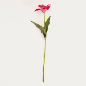 Gałązka sztuczna HUBIS hibiskus różowy 45 cm
