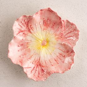Taca dekoracyjna FOLAR kwiat różowa 18,5x17,5x3cm