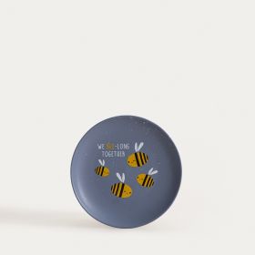 Talerz ANNBEE z pszczołą granatowy 16 cm