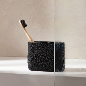 Kubek łazienkowy VOLCANO czarny 13x6,5x10 cm