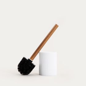 Szczotka do WC ARWYN z akacjową rączką 9,6x9,6x37,5 cm