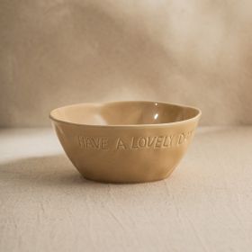 Miska ISERNIA beżowa 18 cm