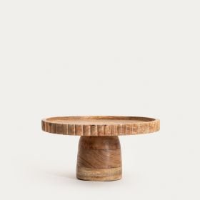 Patera LINEA MANGO na nóżce z nieregularnym rantem 25x12 cm